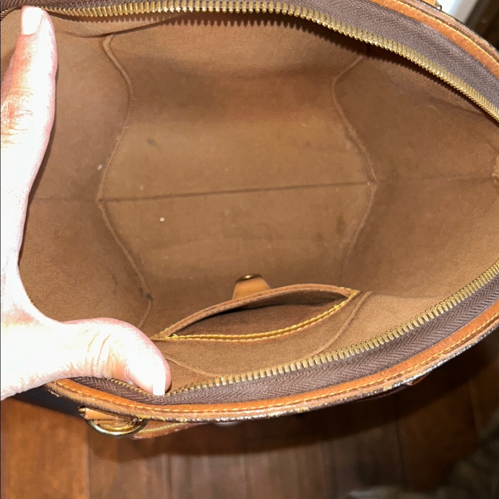 Louis Vuitton Brown and Gold Monogram Satchel - Picture 10 of 11